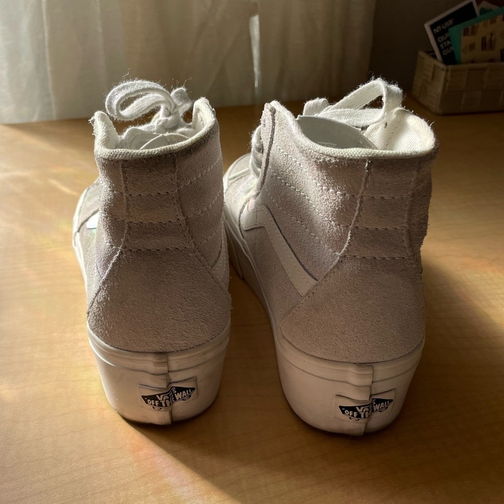 Vans White Platform Sneakers - Picture 4 of 5